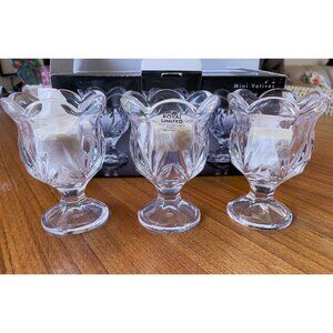 Royal Limited Mini Footed Crystal Votives - Set of Three 3